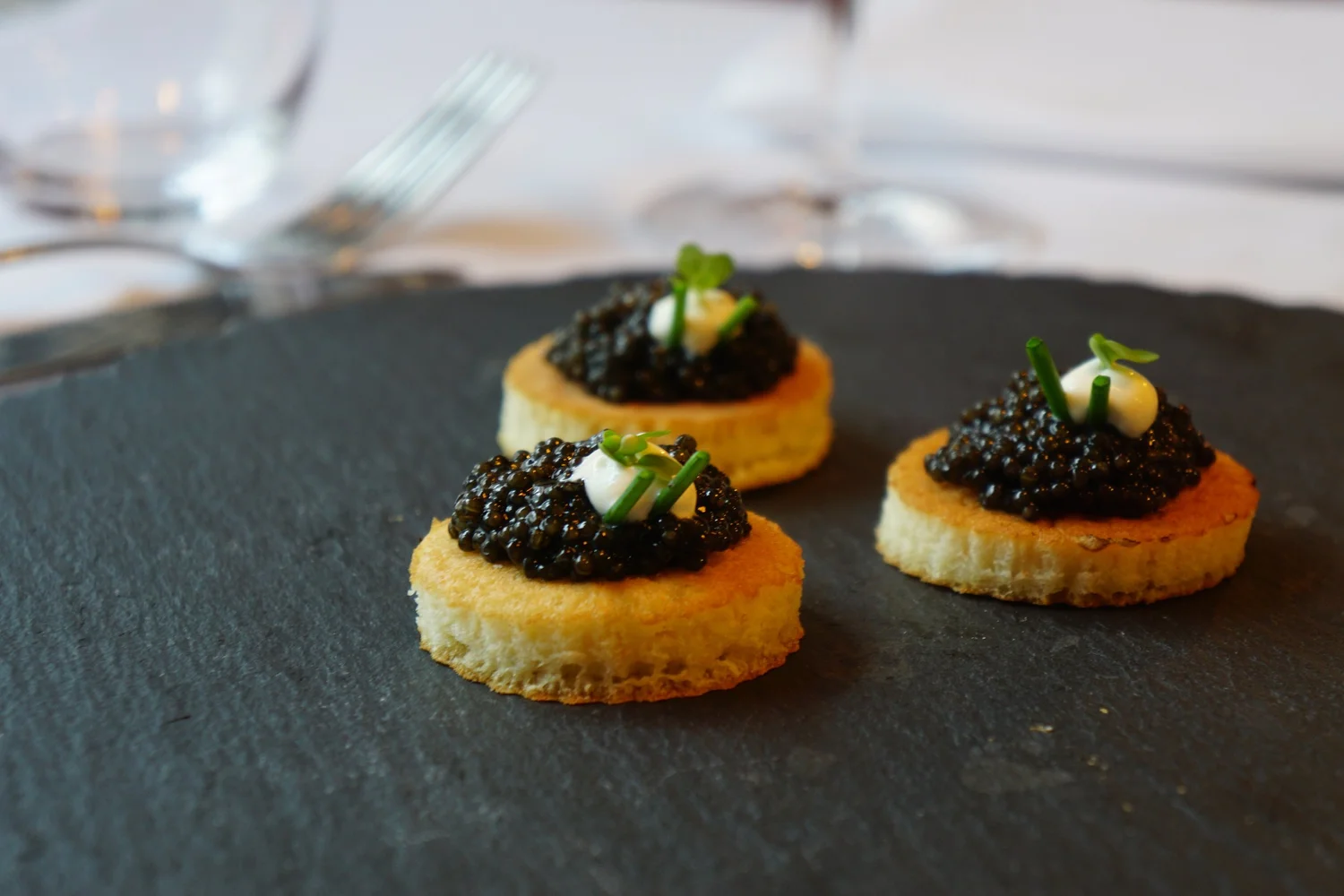 Easy Caviar Bites