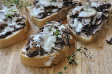 Mushroom & Gruyère Bruschetta